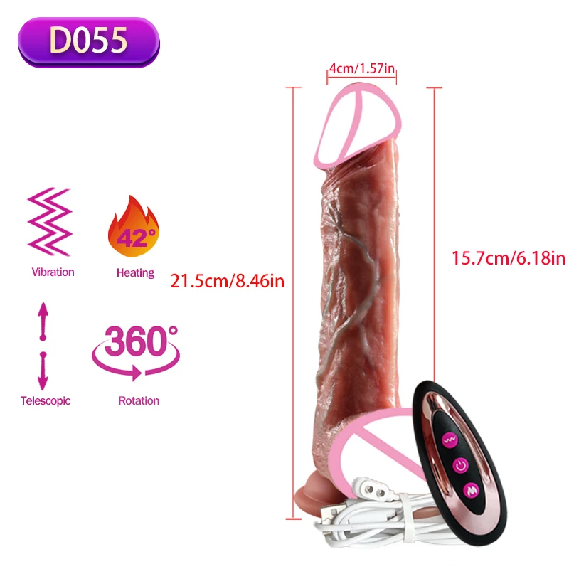 Wireless Vibrator Telescopic Dildos For Women Big Dildo Vibrador Heating Skin Feeling Dick Realistic Penis Large falos Silicone Wireless Vibrator Telescopic Dildos For Women Big Dildo Vibrador Heating Skin Feeling Dick Realistic Penis Large falos Silicone