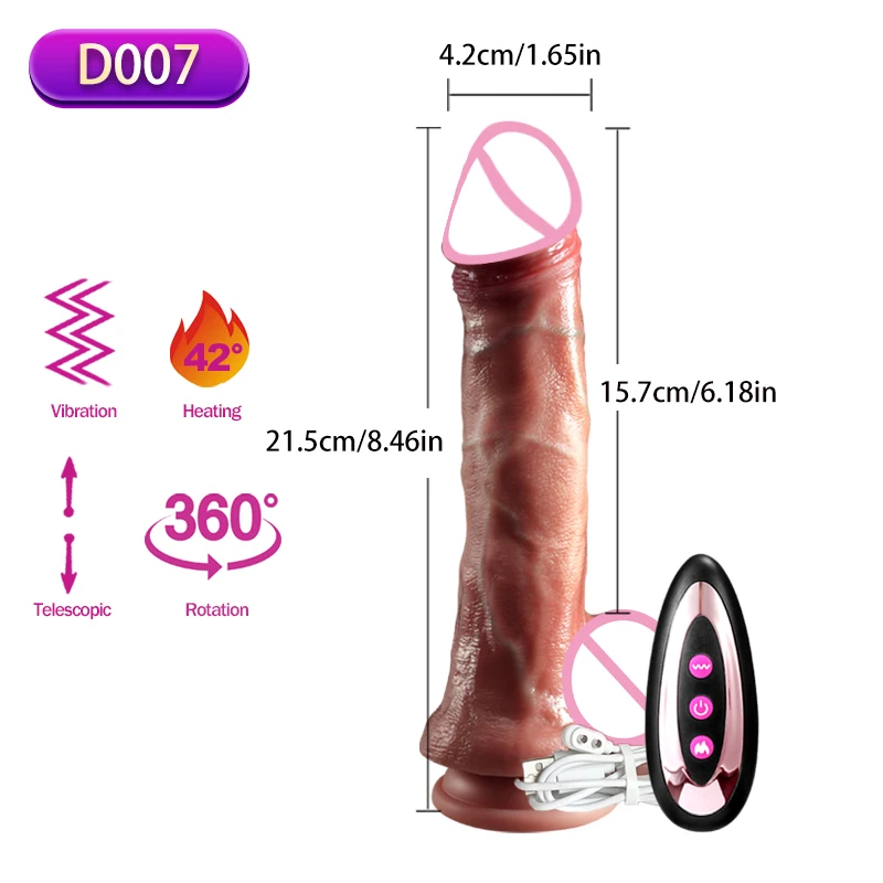 Wireless Vibrator Telescopic Dildos For Women Big Dildo Vibrador Heating Skin Feeling Dick Realistic Penis Large falos Silicone Wireless Vibrator Telescopic Dildos For Women Big Dildo Vibrador Heating Skin Feeling Dick Realistic Penis Large falos Silicone
