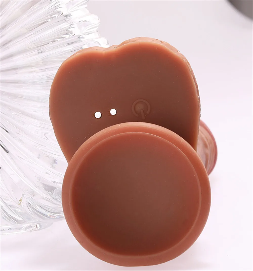 Automatic Telescopic Heating Big Dildo Vibrator Suction Cup Realistic Huge Penis Anal Sex Toys for Women Men Adults Masturbator