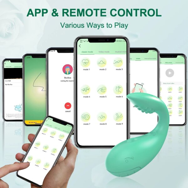 APP Bluetooth Remote Control Vibrator for Women Clitoris Stimulator G Spot Massager Vibrating Love Egg Female Adult Sex Toys