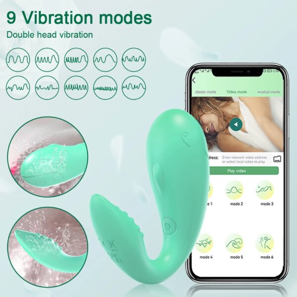 APP Bluetooth Remote Control Vibrator for Women Clitoris Stimulator G Spot Massager Vibrating Love Egg Female Adult Sex Toys