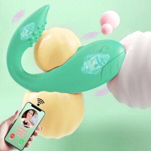 Bluetooth APP Vibrator for Women Panties with 2 Motors G Spot Dildo Massager Wearable Vibrating Love Egg Sex Toys for Adults