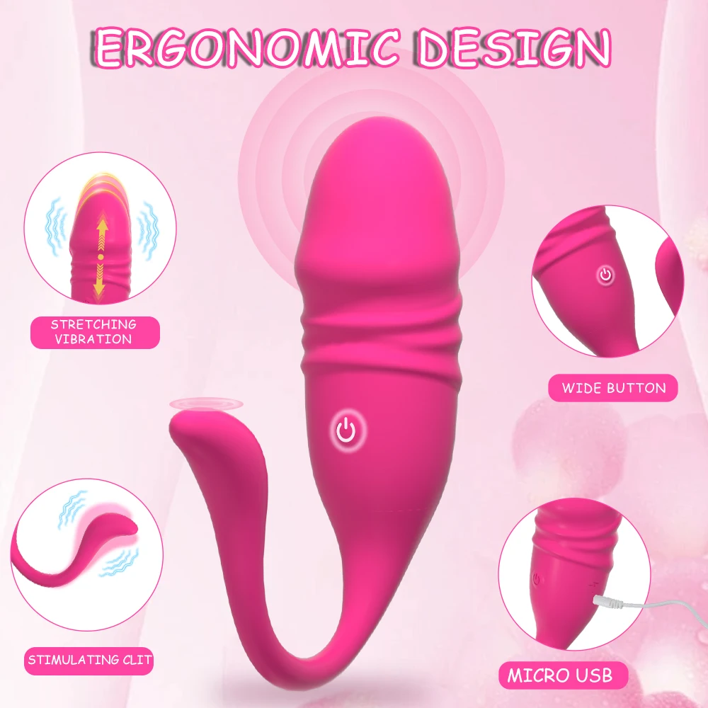 Wireless Bluetooth APP G Spot Vibrator for Women Telescopic Dildo Clitoris Stimulator Vagina Love Egg Panties Sex Toys for Adult Wireless Bluetooth APP G Spot Vibrator for Women Telescopic Dildo Clitoris Stimulator Vagina Love Egg Panties Sex Toys for Adult