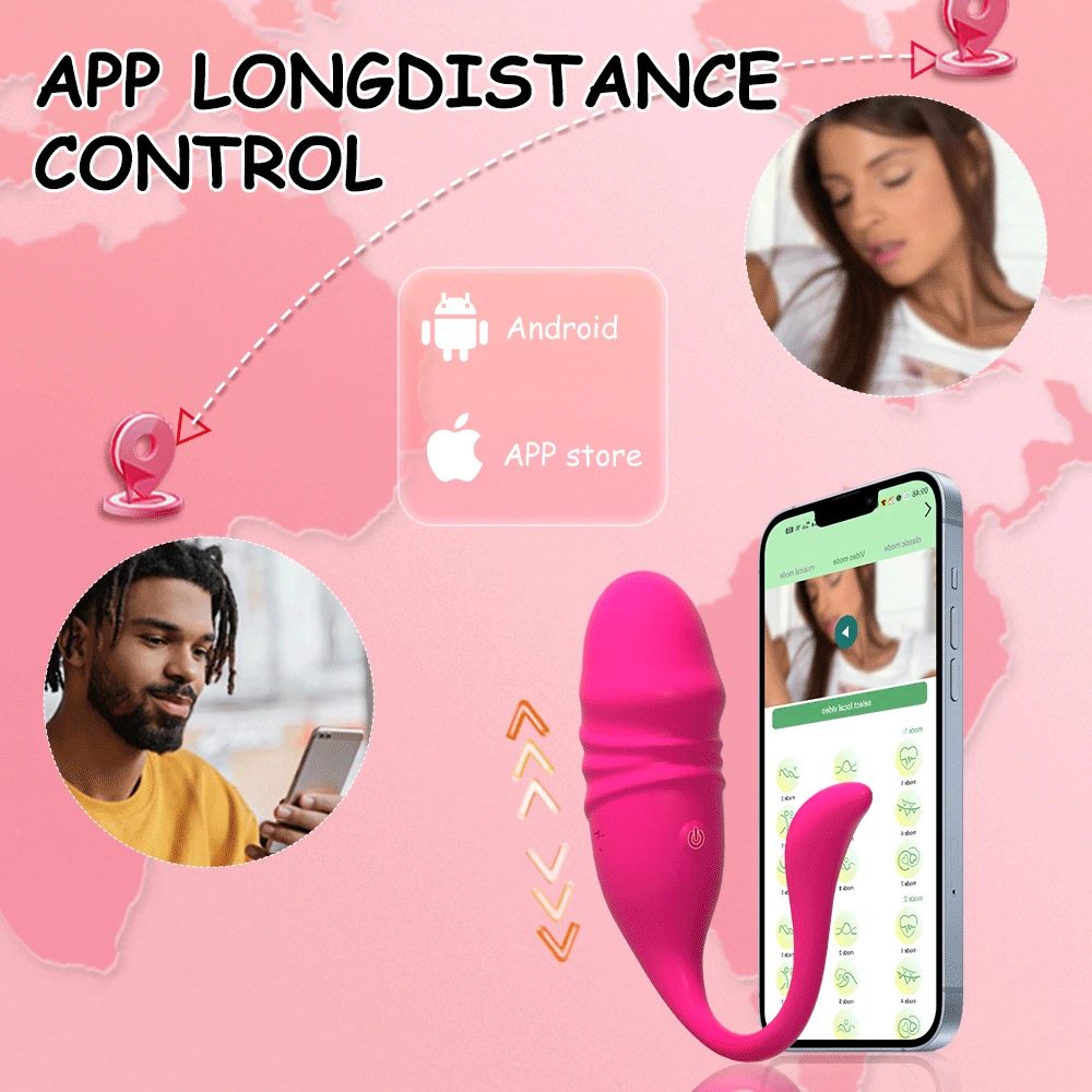 Wireless Bluetooth APP G Spot Vibrator for Women Telescopic Dildo Clitoris Stimulator Vagina Love Egg Panties Sex Toys for Adult Wireless Bluetooth APP G Spot Vibrator for Women Telescopic Dildo Clitoris Stimulator Vagina Love Egg Panties Sex Toys for Adult