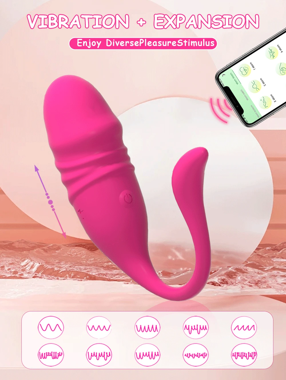 Wireless Bluetooth APP G Spot Vibrator for Women Telescopic Dildo Clitoris Stimulator Vagina Love Egg Panties Sex Toys for Adult Wireless Bluetooth APP G Spot Vibrator for Women Telescopic Dildo Clitoris Stimulator Vagina Love Egg Panties Sex Toys for Adult