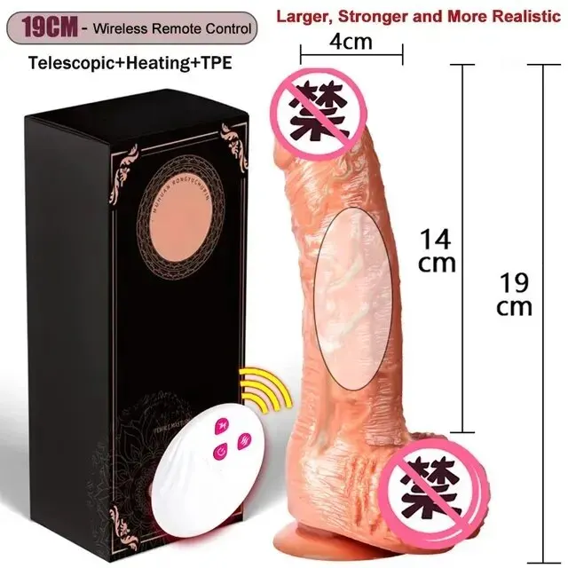 Remote Control Telescopic Rotation Realistic Dildo Vibrator Adult Sex Toys for Woman Big Penis Dick Vagina Female Masturbation Remote Control Telescopic Rotation Realistic Dildo Vibrator Adult Sex Toys for Woman Big Penis Dick Vagina Female Masturbation