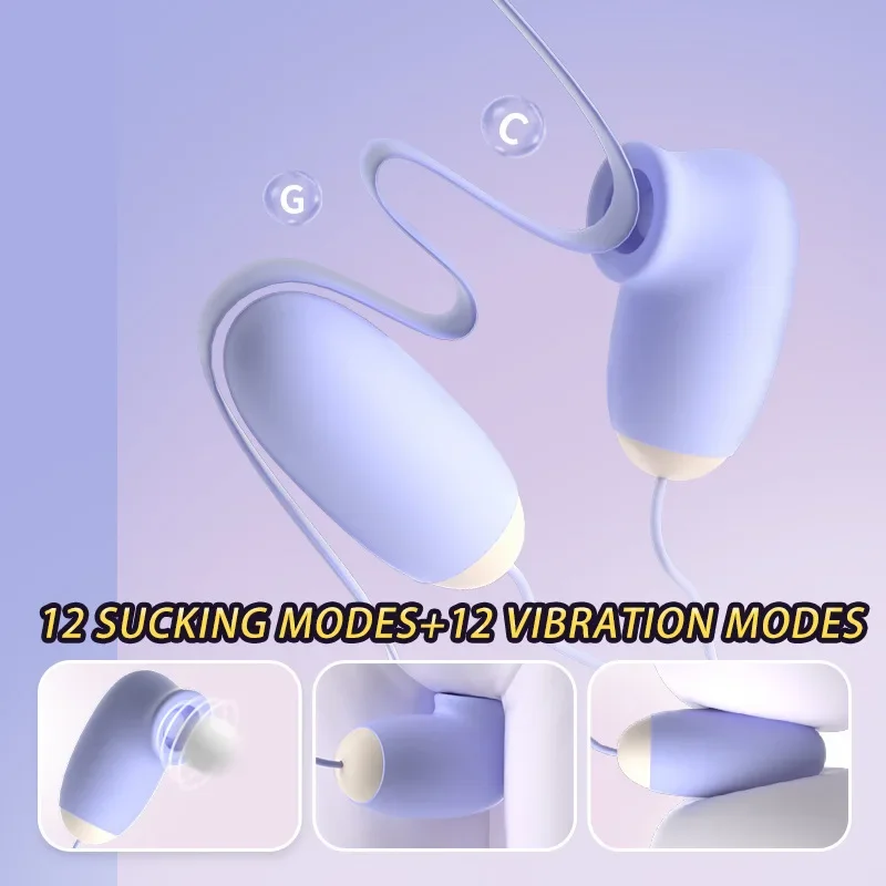 Sucking Vibrating Love Egg Massager For Women Clitoral Nipple Stimulation Quick Orgasm Sex Toys Portable Vagina Ball Adult Goods
