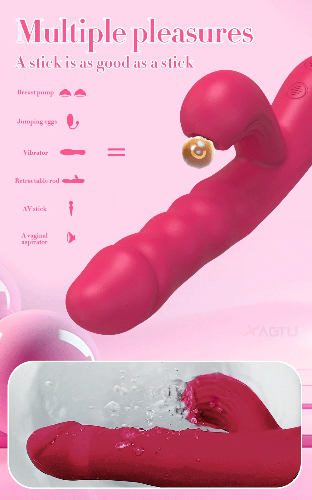 Powerful Thrusting Sucking Vibrator for Women Sucker Clitoris Stimulator G Spot Dildo Massager Sex Toys for Adult Goods Female