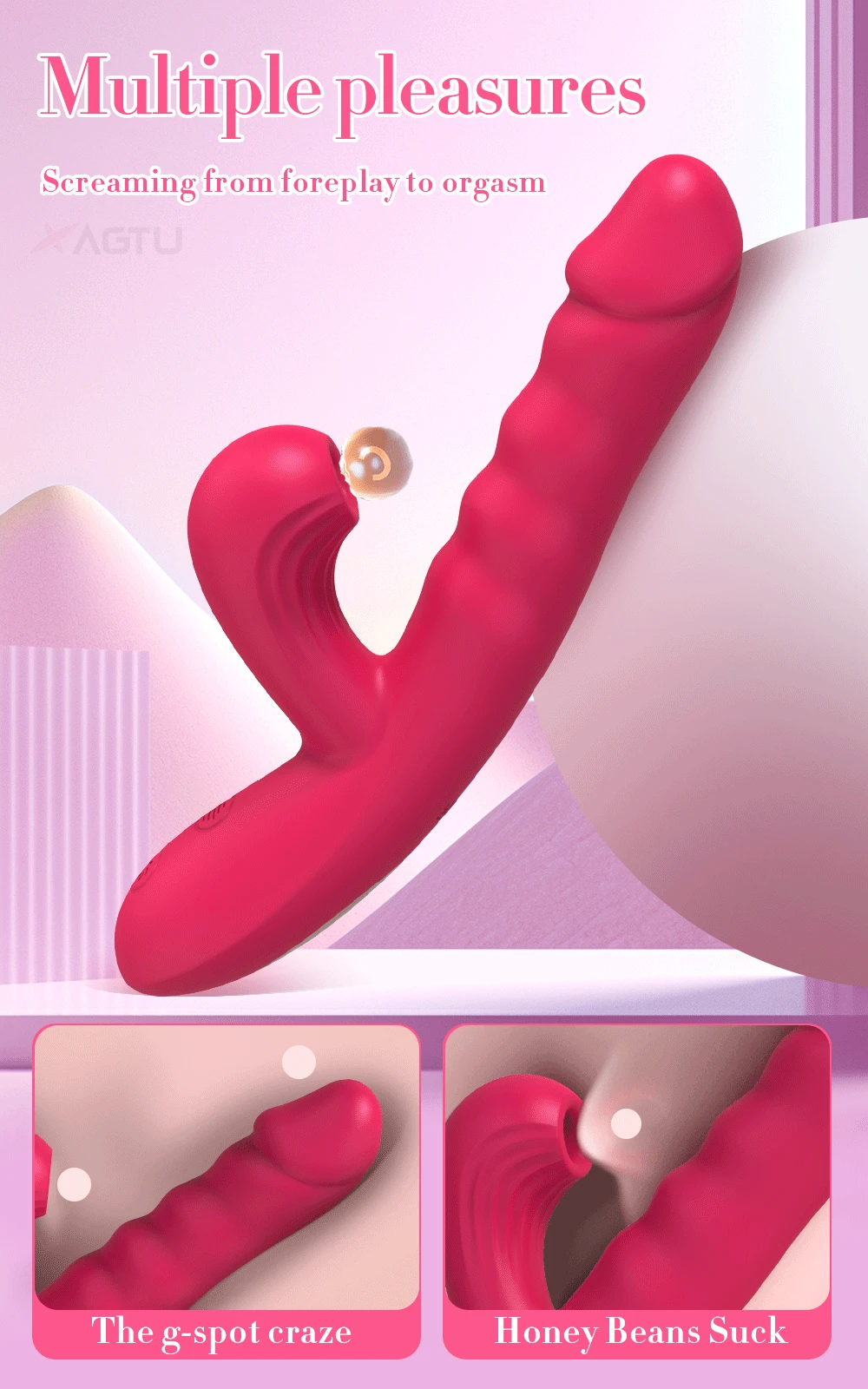 Powerful Thrusting Sucking Vibrator for Women Sucker Clitoris Stimulator G Spot Dildo Massager Sex Toys for Adult Goods Female