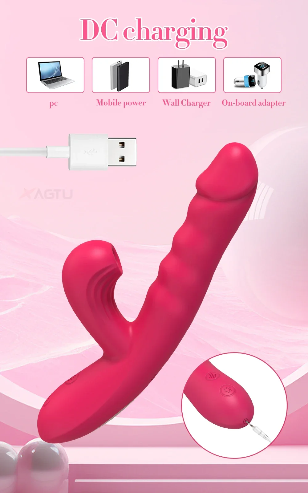 Powerful Thrusting Sucking Vibrator for Women Sucker Clitoris Stimulator G Spot Dildo Massager Sex Toys for Adult Goods Female