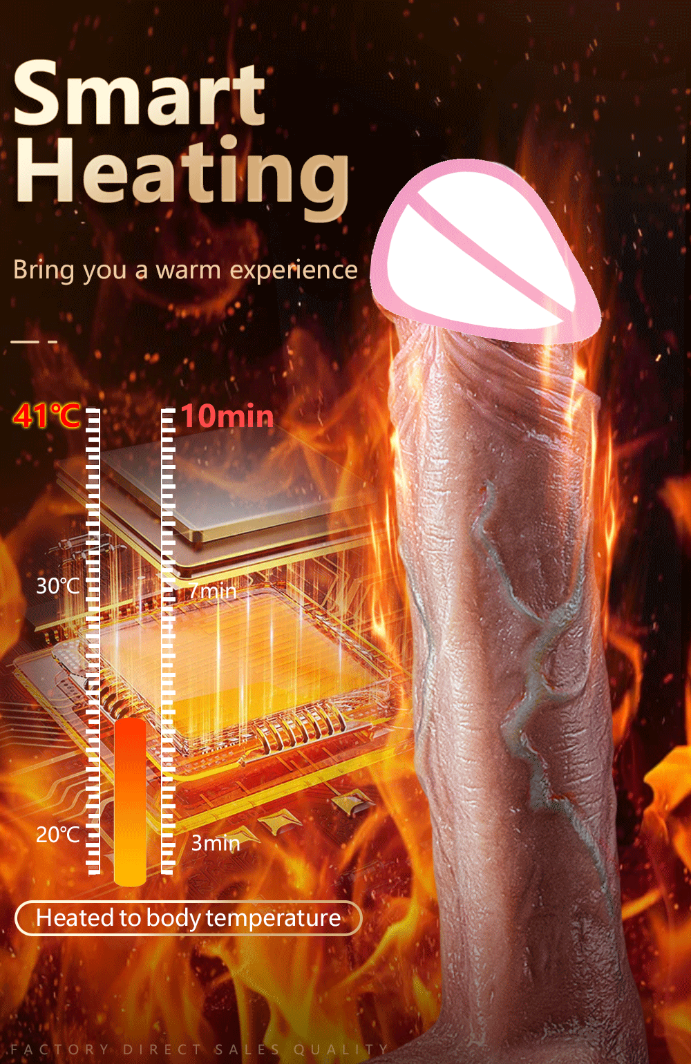 Realistic Dildo Heating Telescopic Vibrator For Women Sex Toy Female Masturbation Suction Cup Big Penis Telescopic Anal Female