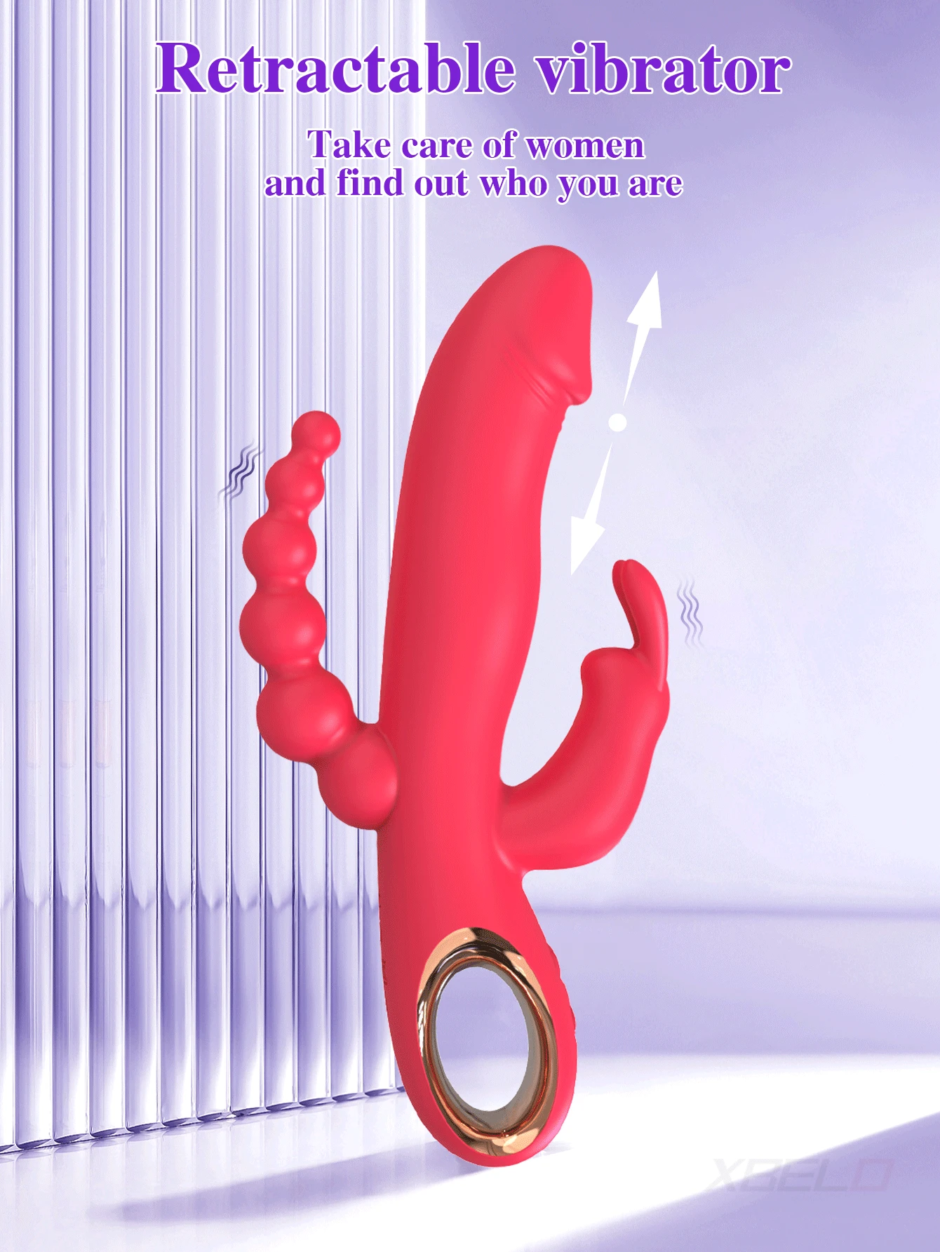 Thrusting Rabbit Vibrator for Women Go and Come G-Spot Vibrator Anal Clitoris Stimulator Dildo Female Masturbator Sex Toy