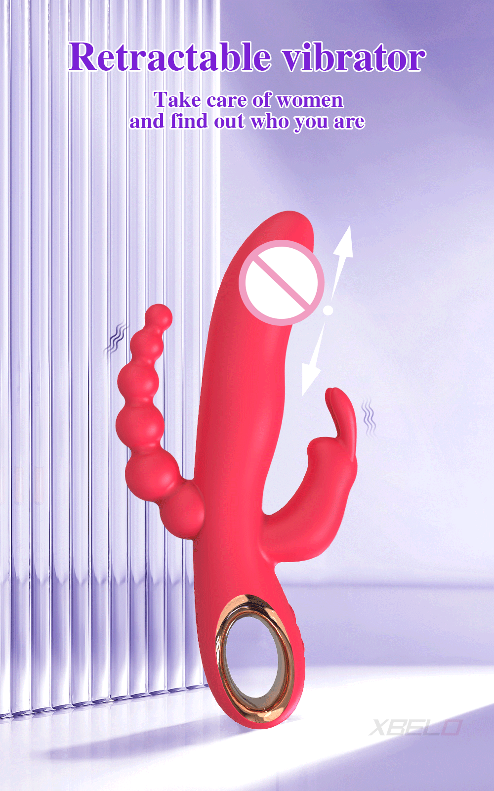 Rabbit Thrusting Vibrator for Woman 3 in 1 G Spot Clitoris Stimulator Vagina Massager Female Masturbator Backyard Anal Sex Toy