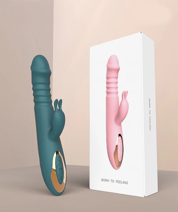 4 In 1 Dildo Rabbit Stretching Vibrator Jumping Eggs Tongue Licking G-Spot Thrusting Anal Clit Vibrator Sex Toys for Women 18