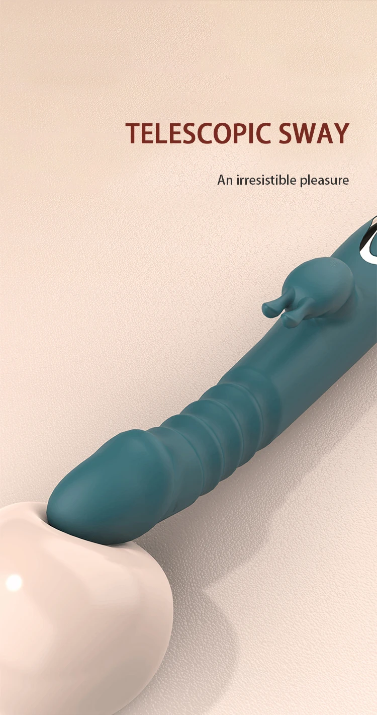 4 In 1 Dildo Rabbit Stretching Vibrator Jumping Eggs Tongue Licking G-Spot Thrusting Anal Clit Vibrator Sex Toys for Women 18