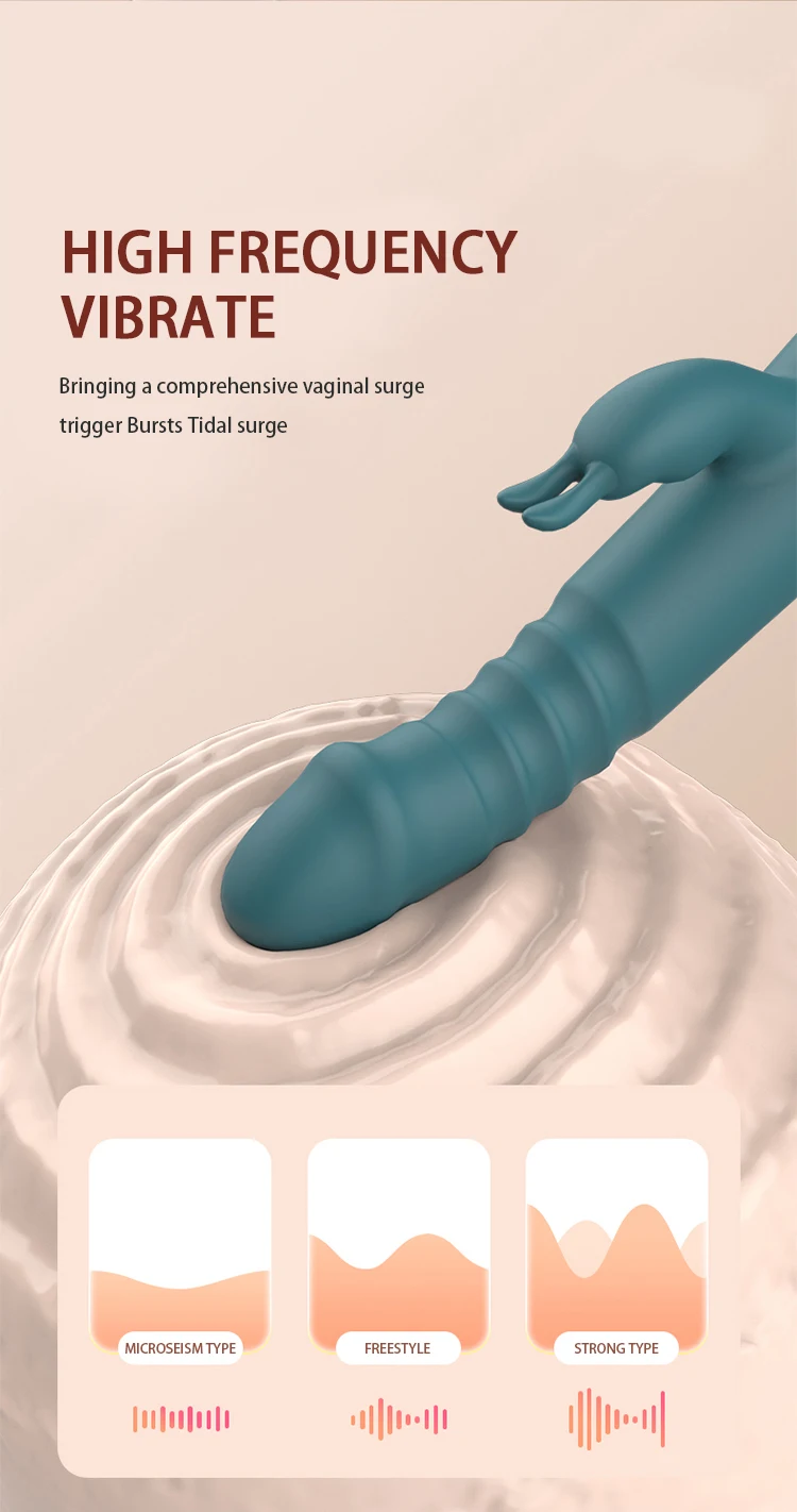4 In 1 Dildo Rabbit Stretching Vibrator Jumping Eggs Tongue Licking G-Spot Thrusting Anal Clit Vibrator Sex Toys for Women 18