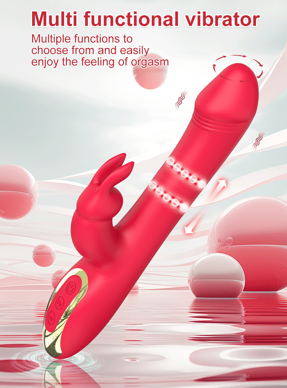Thrusting Vibrator for Women Clitoris Stimulator Vagina Telescopic G Spot Rabbit Vibrating Dildo Female Sex Toy Adults Goods Thrusting Vibrator for Women Clitoris Stimulator Vagina Telescopic G Spot Rabbit Vibrating Dildo Female Sex Toy Adults Goods