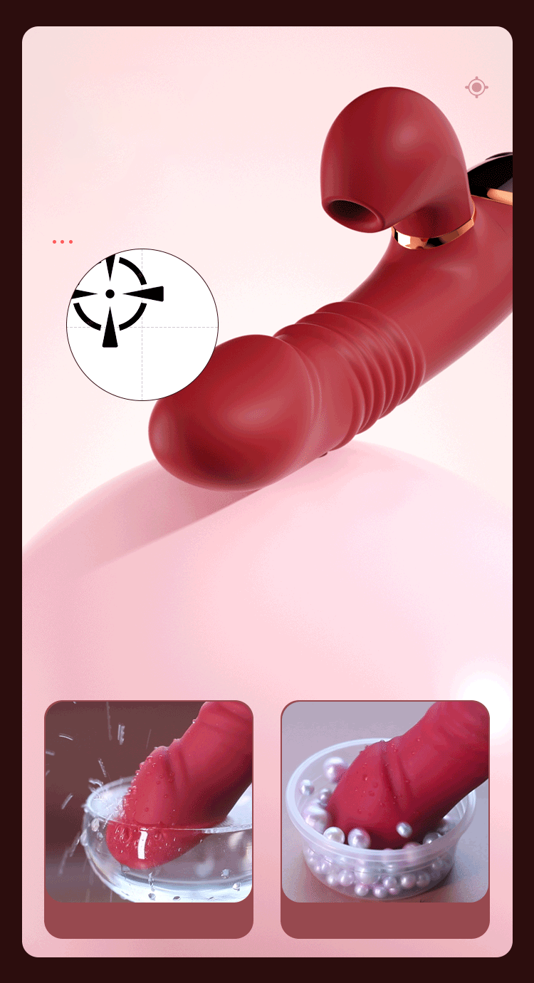 Thrusting  Telescopic Rotation Vibrator Sex Toys LED Screen Sucking Vibrators Heating Penis Realistic Dildo Vibrator for Women