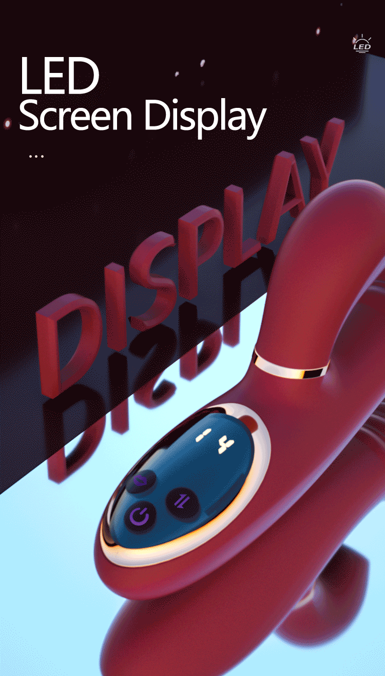 Thrusting  Telescopic Rotation Vibrator Sex Toys LED Screen Sucking Vibrators Heating Penis Realistic Dildo Vibrator for Women