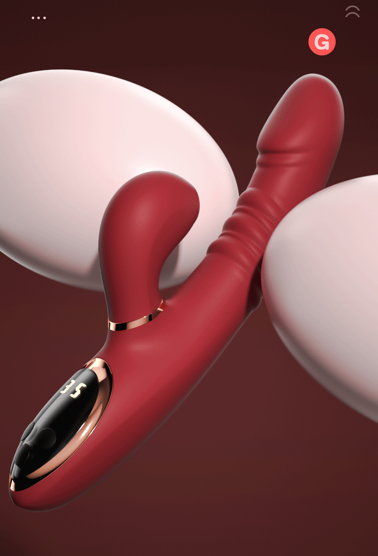 Thrusting  Telescopic Rotation Vibrator Sex Toys LED Screen Sucking Vibrators Heating Penis Realistic Dildo Vibrator for Women