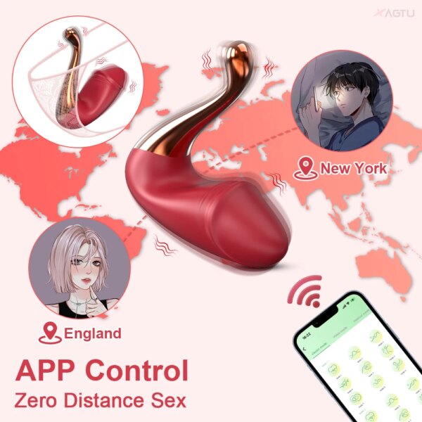 2024 G-spot Vibrator Sex Toy for Women Clit Clitoris Stimulator Bluetooth APP Remote Control Wearable Vibrating Love Egg Toys