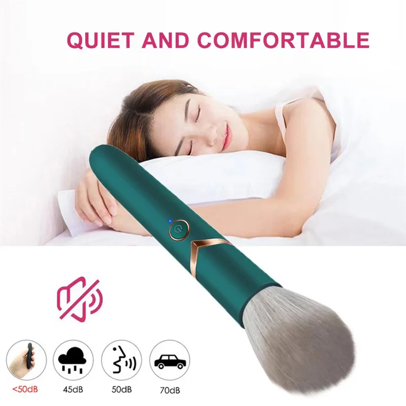 Vibrators Makeup Brush 10-Mode Vibration Clit Women Bullet Massager Discreet Sex Toy Waterproof Vibromasseuur Femme