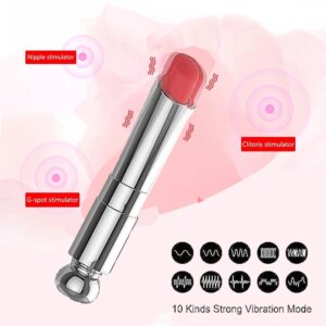 Mini Discreet Lipstick Vibrator Waterproof Vibrating Jump Egg Bullet G-spot clitoris Massage Sex Toy for Women Masturbator Quiet