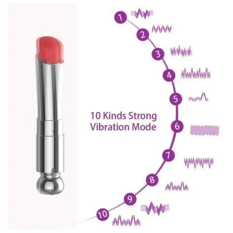 Mini Discreet Lipstick Vibrator Waterproof Vibrating Jump Egg Bullet G-spot clitoris Massage Sex Toy for Women Masturbator Quiet