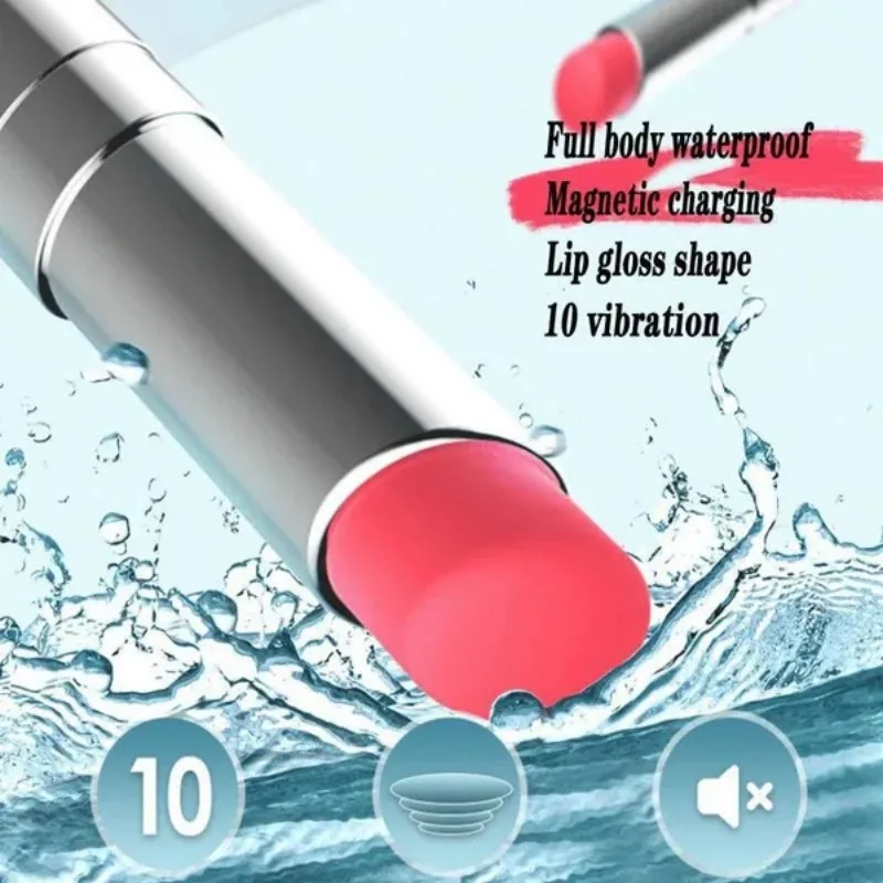 Mini Discreet Lipstick Vibrator Waterproof Vibrating Jump Egg Bullet G-spot clitoris Massage Sex Toy for Women Masturbator Quiet