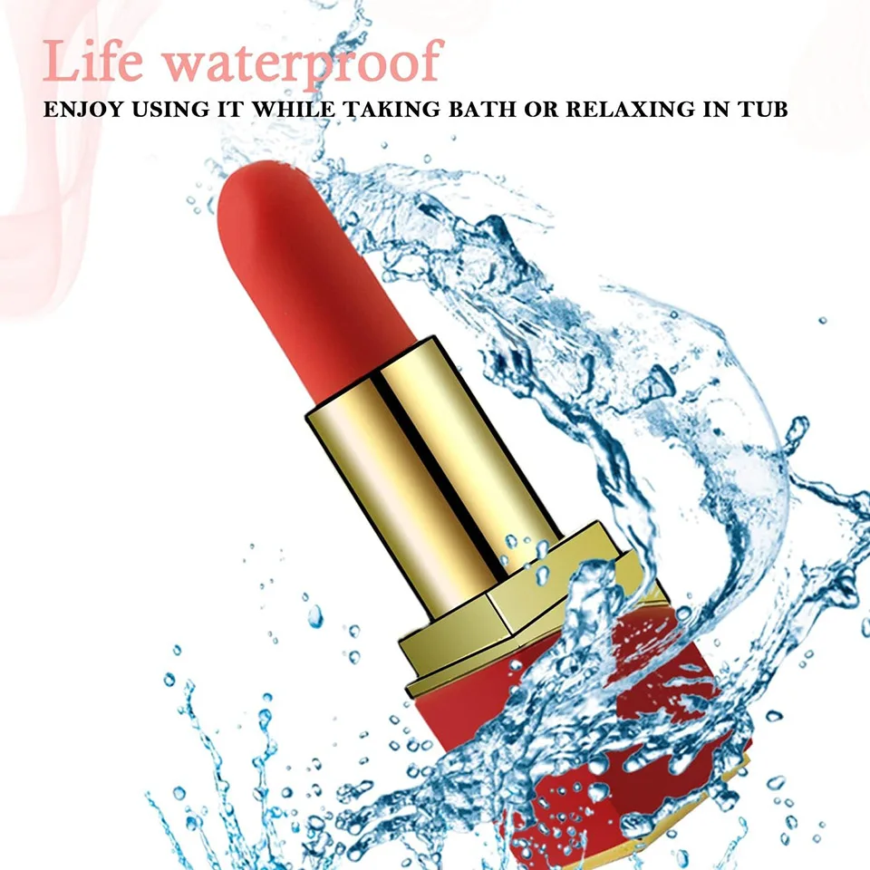 Bullet Lipstick G Spot Vibrator Lipstick Shaped Tip with 10 Vibration Modes Discreet Pocket Womens Clitoral Rechargeable Bullet Lipstick G Spot Vibrator Lipstick Shaped Tip with 10 Vibration Modes Discreet Pocket Womens Clitoral Rechargeable