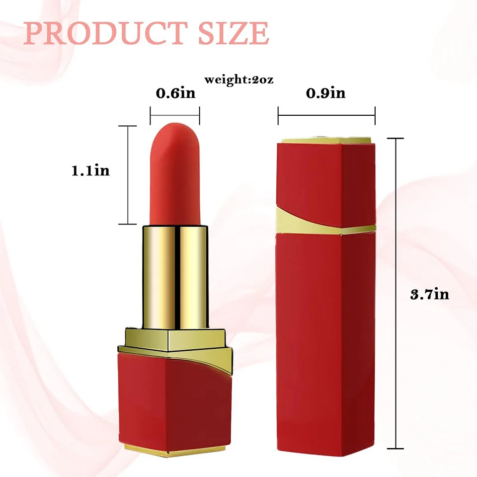 Bullet Lipstick G Spot Vibrator Lipstick Shaped Tip with 10 Vibration Modes Discreet Pocket Womens Clitoral Rechargeable Bullet Lipstick G Spot Vibrator Lipstick Shaped Tip with 10 Vibration Modes Discreet Pocket Womens Clitoral Rechargeable