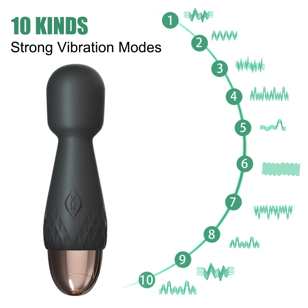 10cm Short Vibrators for Women Nipple Clitoris Stimulator Breast Vaginal Anal Plug Female Masturbator Magic Wand Sex Toys Couple