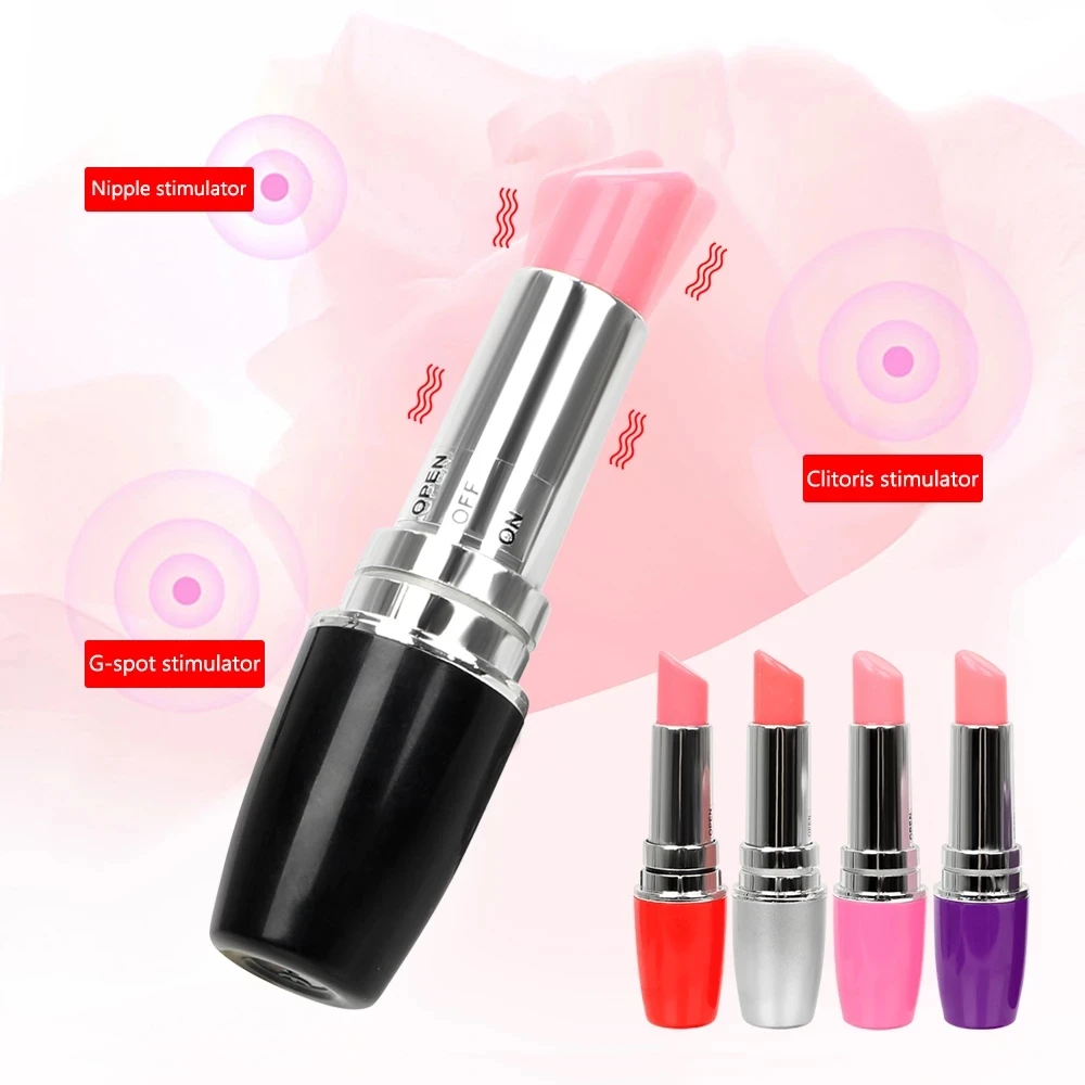Mini Discreet Lipstick Vibrator Waterproof Vibrating Jump Egg Bullet G-spot clitoris Massage Sex Toy for Women Masturbator Quiet