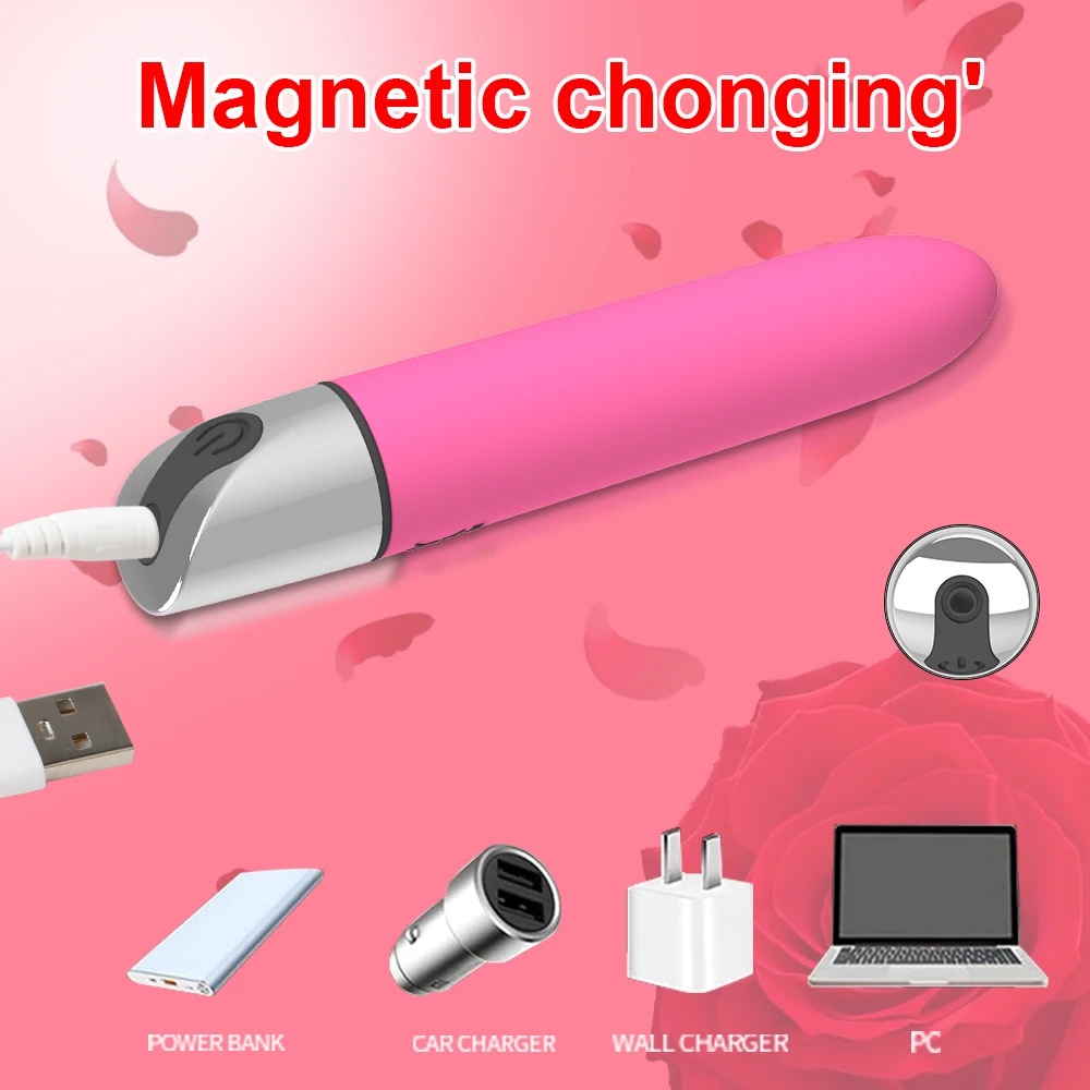 Powerful G Spot Mini Bullet Vibrators for Women Discreet Portable Sex Toys Small Bullets Vibrator Waterproof Clitoral Stimulator