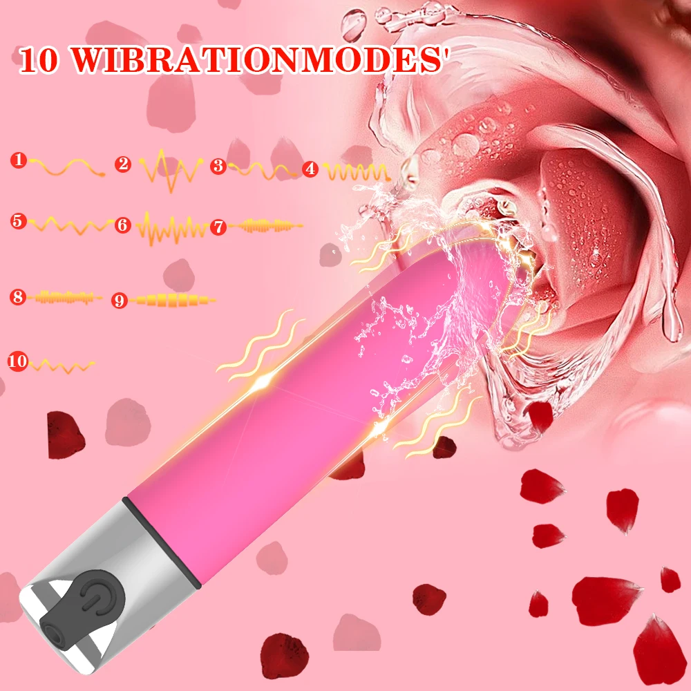 Powerful G Spot Mini Bullet Vibrators for Women Discreet Portable Sex Toys Small Bullets Vibrator Waterproof Clitoral Stimulator