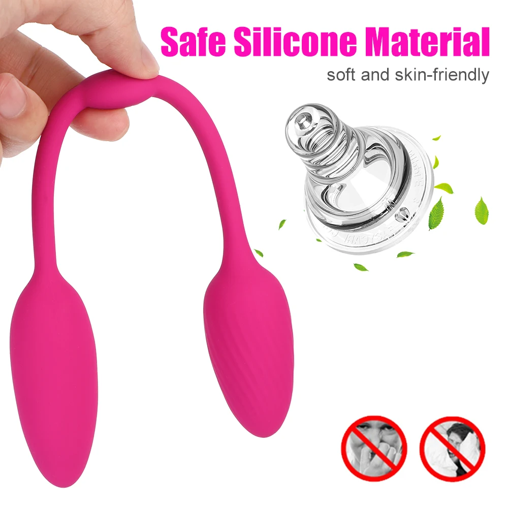 28cm Long Two Vaginal Balls Vibrators for Women Clitoris Stimulator Nipple Clamps Anal Plug Female Masturbator Panties Sex Toys