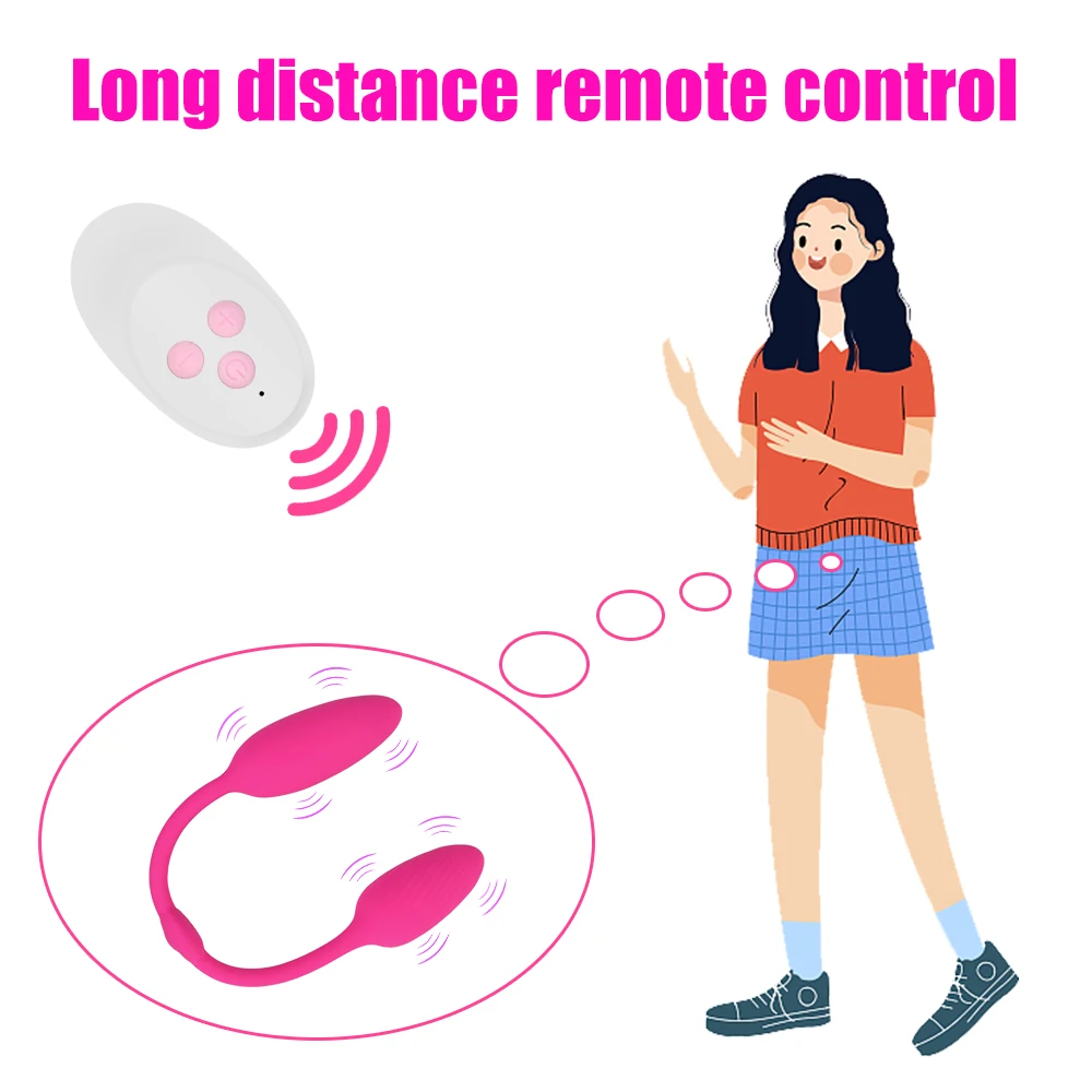 28cm Long Two Vaginal Balls Vibrators for Women Clitoris Stimulator Nipple Clamps Anal Plug Female Masturbator Panties Sex Toys