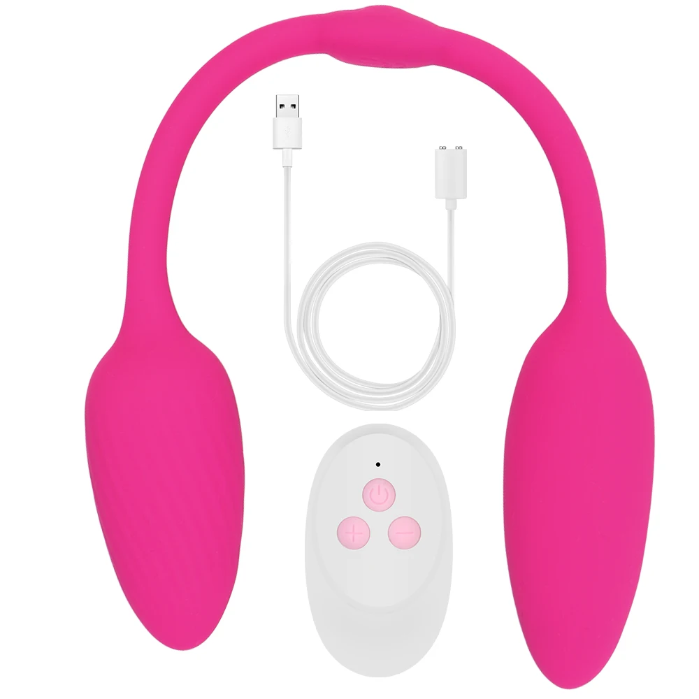 28cm Long Two Vaginal Balls Vibrators for Women Clitoris Stimulator Nipple Clamps Anal Plug Female Masturbator Panties Sex Toys