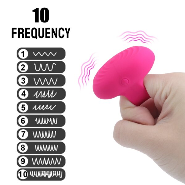 Strapon Finger Vibrators for Women Nipple Clitoris Stimulator Vaginal Anal Sex Toys Female Masturbator Discreet Small In Pocket