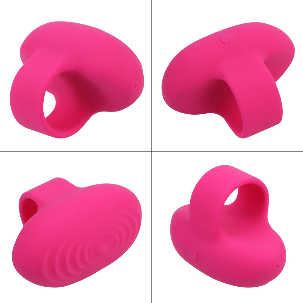 Strapon Finger Vibrators for Women Nipple Clitoris Stimulator Vaginal Anal Sex Toys Female Masturbator Discreet Small In Pocket