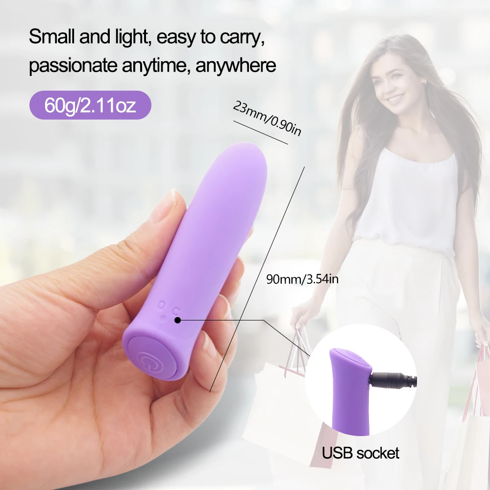 G-Spot Bullet Vibrators for Women Discreet Portable Sex Toys Small Powerful Bullets Vibrator Mini Waterproof Clitoral Stimulator