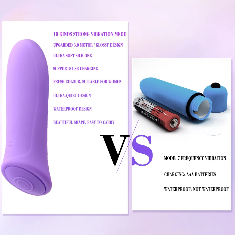 G-Spot Bullet Vibrators for Women Discreet Portable Sex Toys Small Powerful Bullets Vibrator Mini Waterproof Clitoral Stimulator