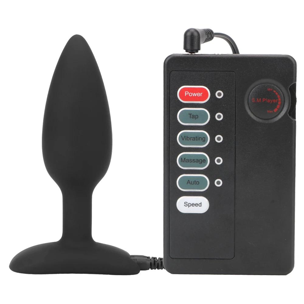 12cm Electric Shock Anal Plug Vibrators For Men Butt Prostate Massager Women Vaginal Balls Female Masturbator Medical Sex Toys