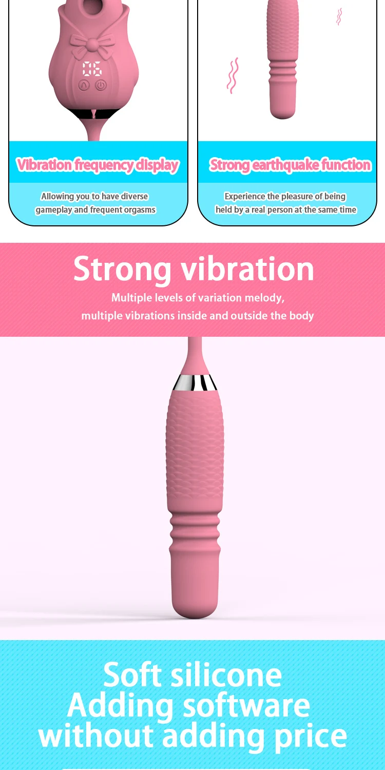 Sucking Vibrator G Spot Dildo Nipple Clitoris Stimulator Vaginal Massage Led Sex Toys for Woman Masturbator Penetration Discreet