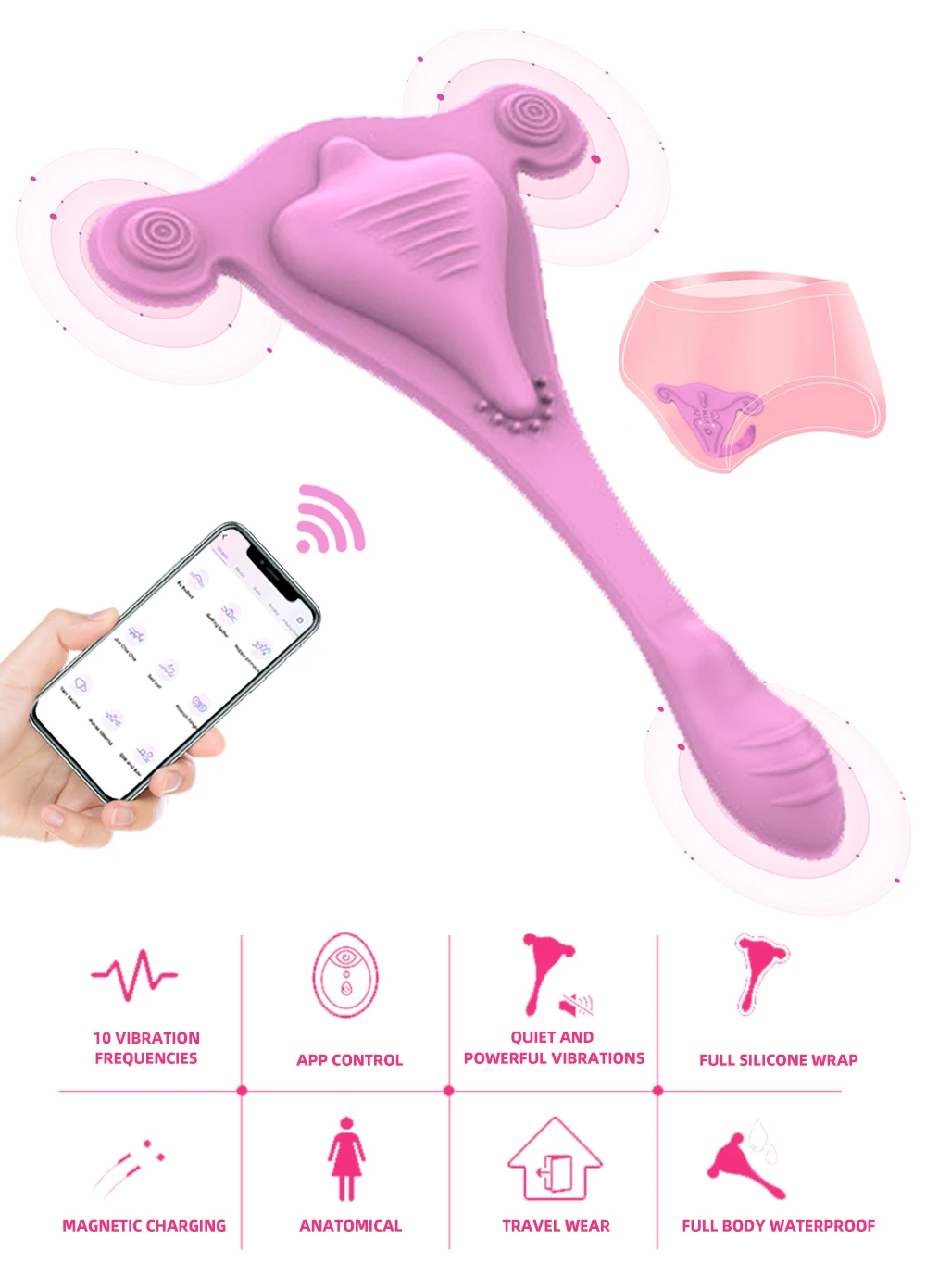 APP Control Wearable Panty Vibrator Sex Toys For Women Dildo Silicone Vibrating Panties Clitoral Vaginal Stimulator Sex Shop 18