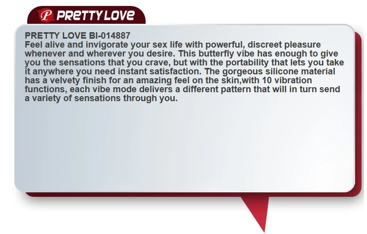 Pretty Love 10 Speed Butterfly Strap-on Dildos Wearable Panty Clitoris Vibrating Panties Vibrators For Women  Sex toy for women