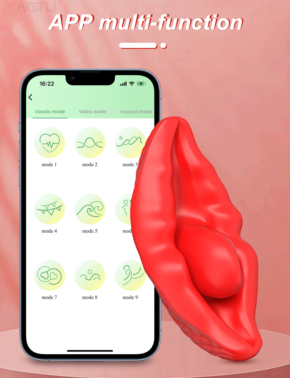 APP Control Lip Vibrator for Women Tongue Licking Clitoris Stimulator Bluetooth Wearable Panties Female Sex Toy Adult Goods