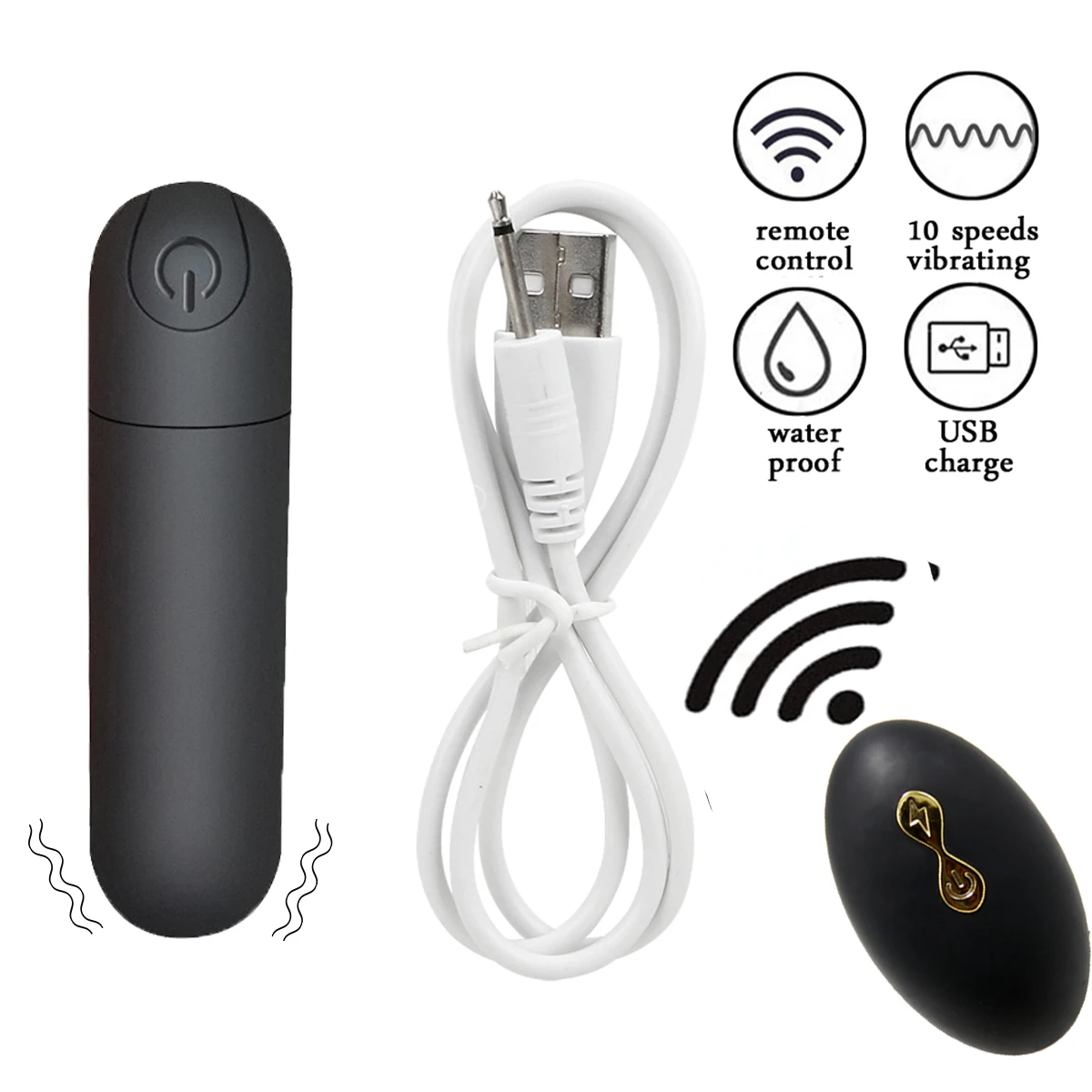 Vibrating Panties 10 Function Wireless Remote Control Rechargeable Bullet Vibrator Strap on Underwear Vibrator for Women Sex Toy