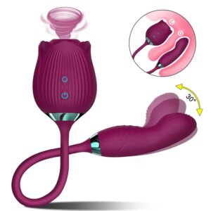 Rose Sucking Vibrator for Women Vagina Patting Clit Stimulator G Spot Dildo Vibrating Female Masturbator Massage Adult Sex Toy