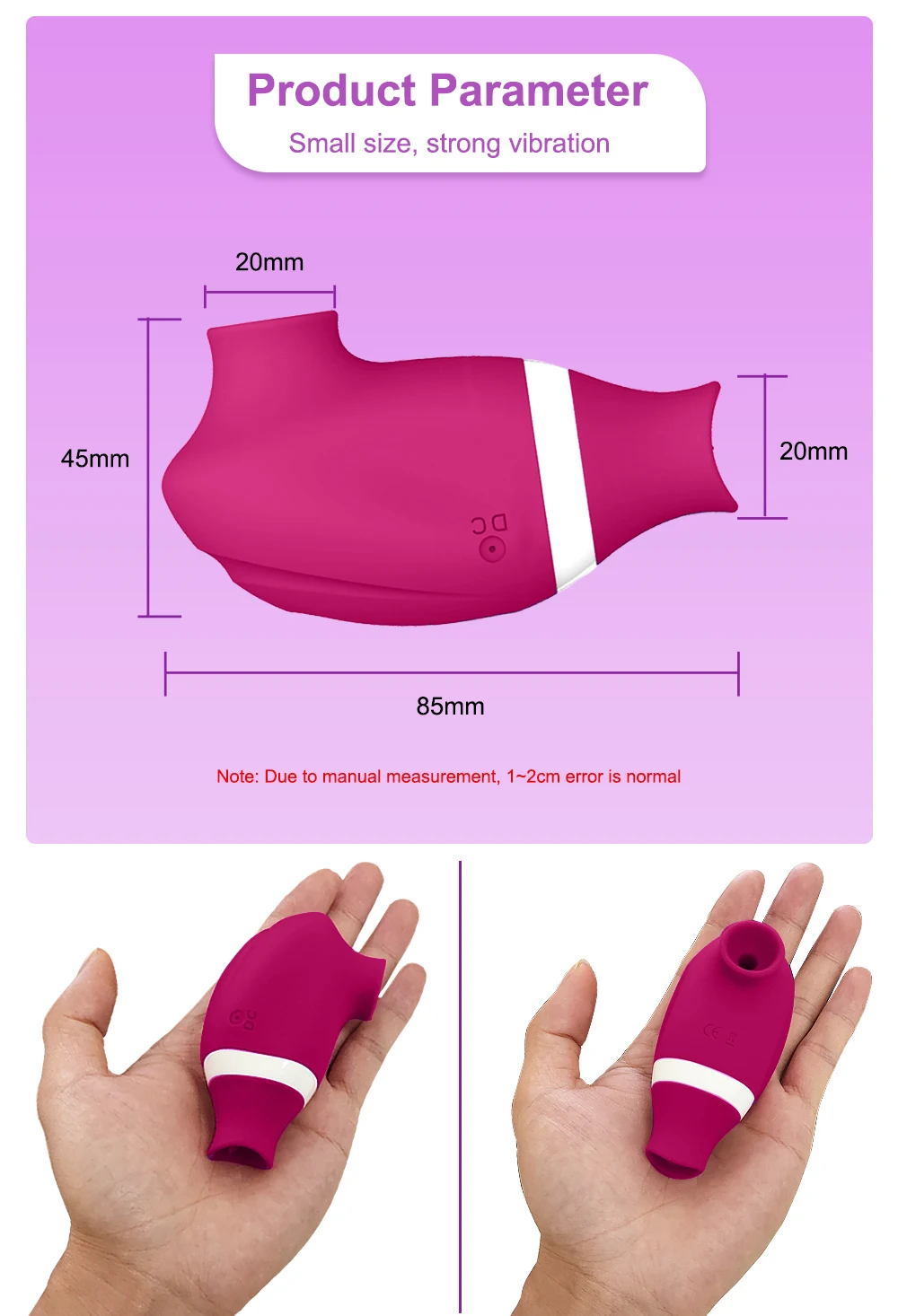 2 in 1 Clitoral Sucking Vibrator Women G-Spot Suction Cup Licking Dual Stimulation Nipple Massager Women Hardcore Adult Sex Toy
